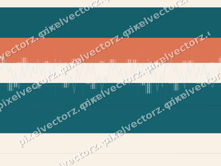 Glowing neon chart background in teal and orange
