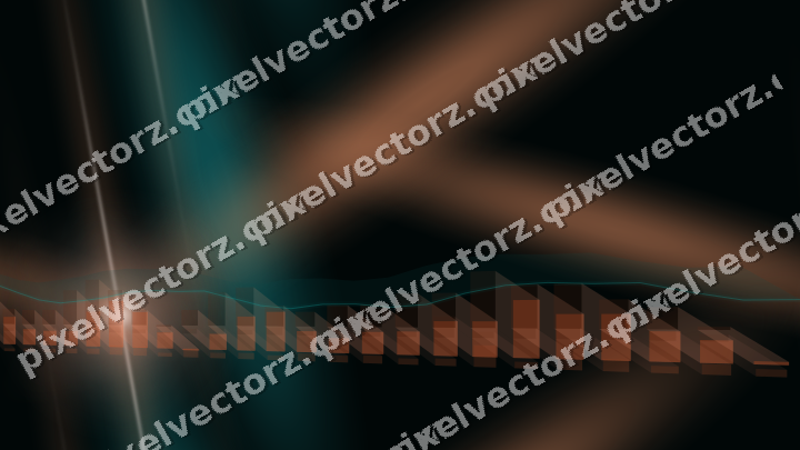 Nahtloser Neon Diagramm Hintergrund in Orange und Petrol