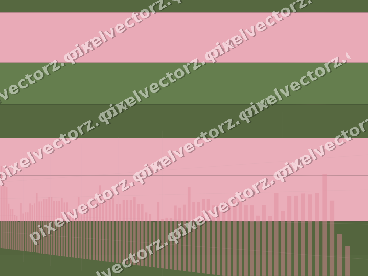 Glowing neon chart background in pink and lime