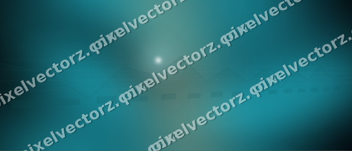 Glowing neon chart background in teal and orange
