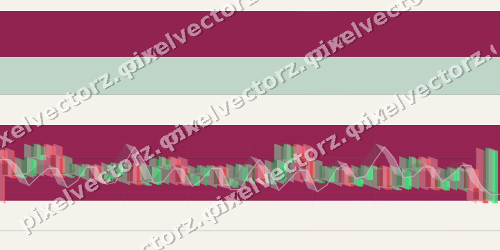 Glowing neon chart background in pink and green