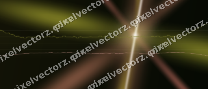 Glowing neon chart background in yellow and red