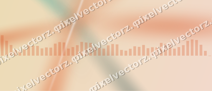 Soft pastel chart background in orange and teal