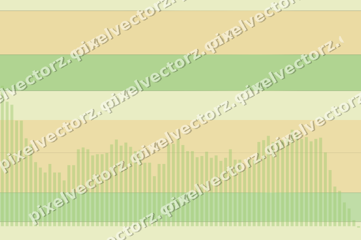 Glowing neon chart background in lime and yellow