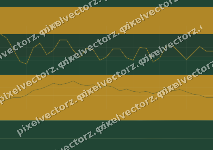 Soft pastel chart background in amber and dark green