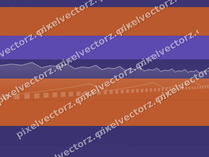 Glowing neon chart background in orange and blue