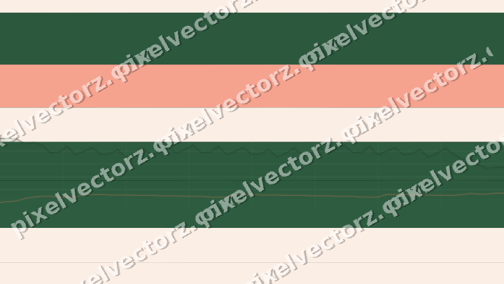 Glowing neon chart background in green and red