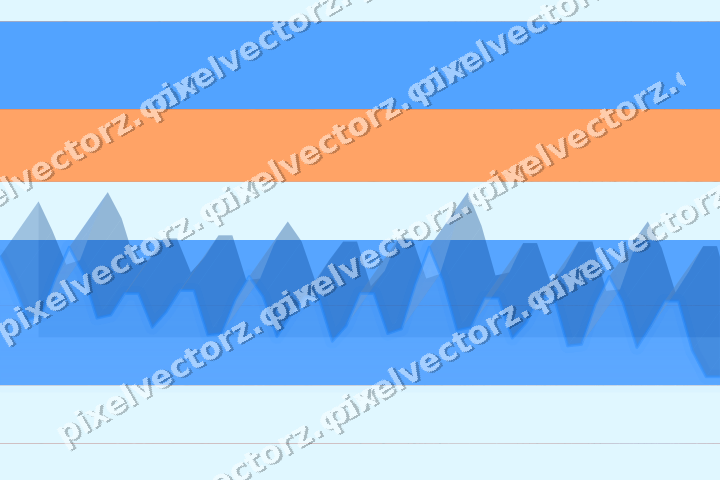 Glowing neon chart background in blue and red