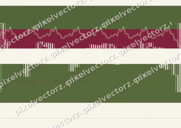 Glowing neon chart background in lime and pink