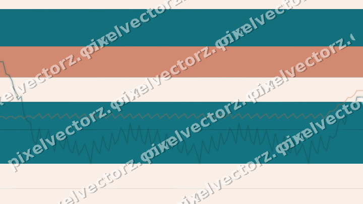 Glowing neon chart background in teal and orange