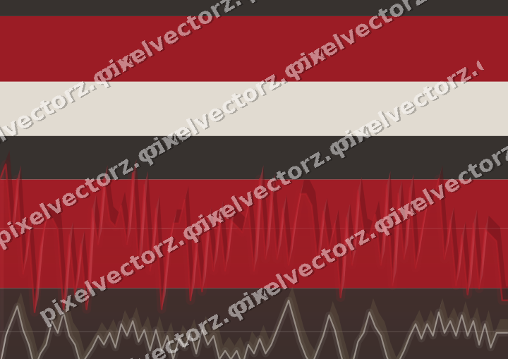 Soft pastel chart background in red and pale amber