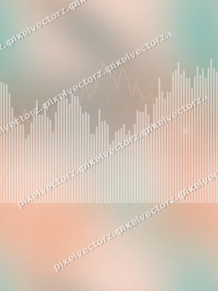 Nahtloser Pastell Diagramm Hintergrund in Orange und Petrol