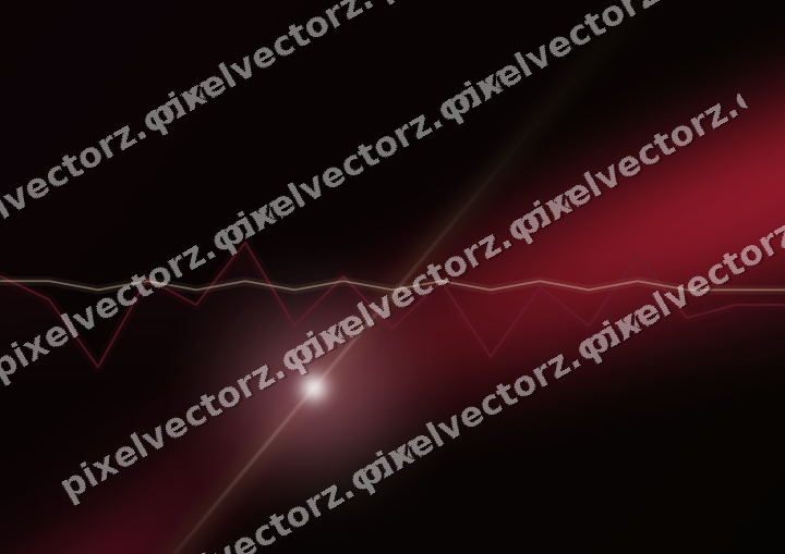 Glowing neon chart background in pink and red