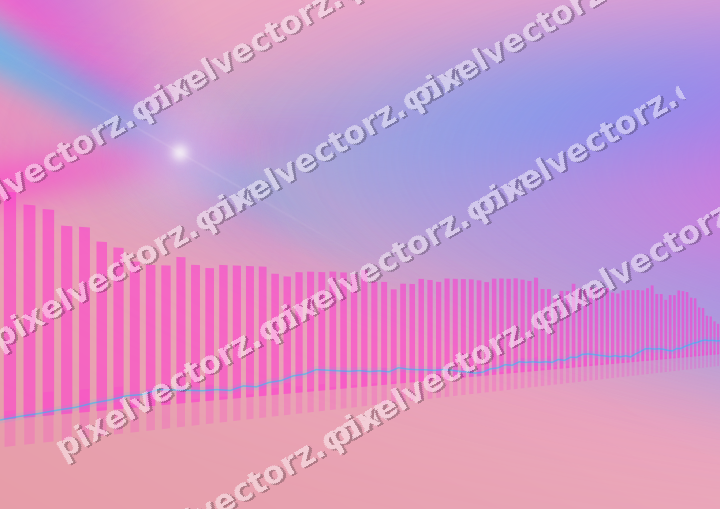 Soft pastel chart background in magenta and purple
