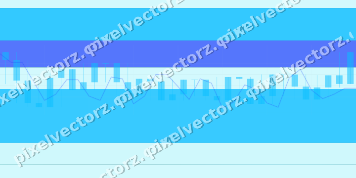 Glowing neon chart background in cyan and teal