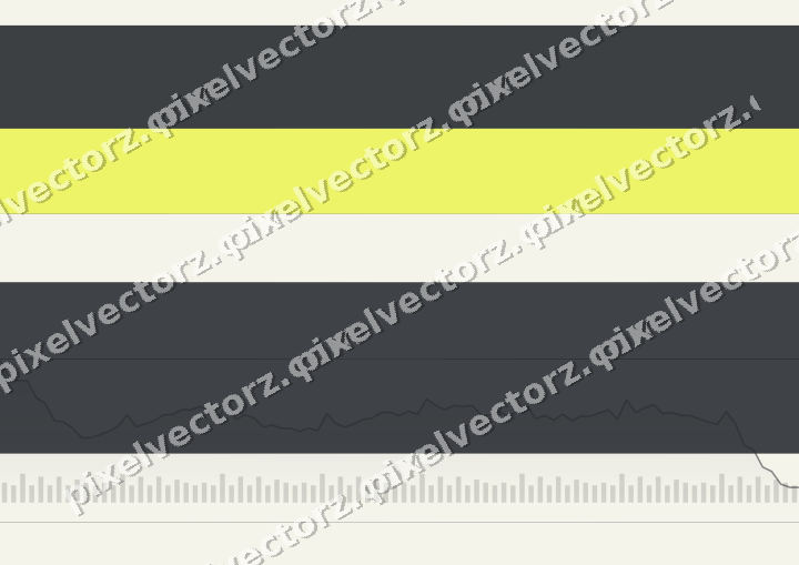 Glowing neon chart background in blue and yellow
