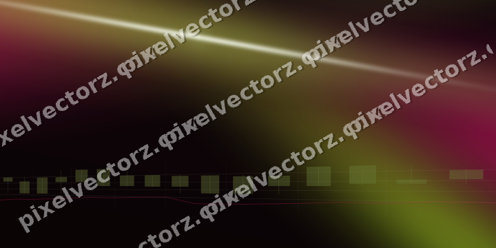 Glowing neon chart background in lime and pink