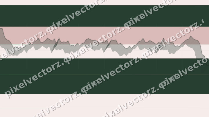 Glowing neon chart background in green and red