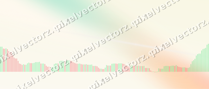 Soft pastel chart background in pale pink and pale amber