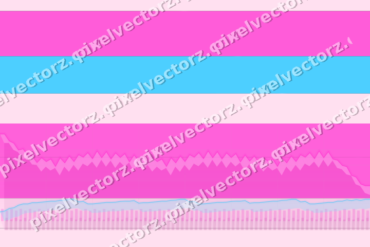 Glowing neon chart background in magenta and purple