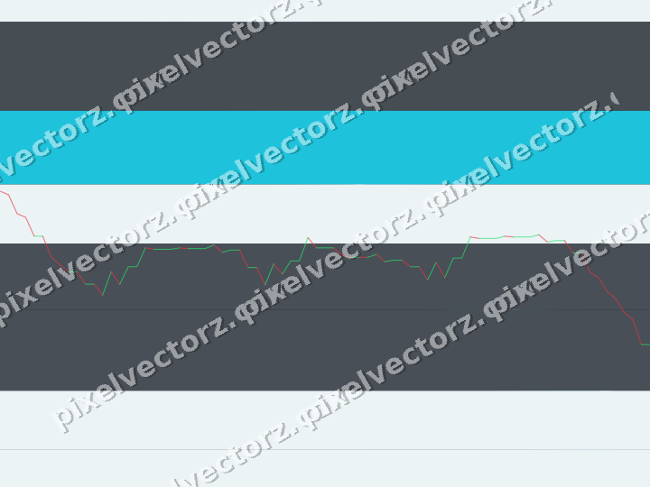 Glowing neon chart background in blue and teal