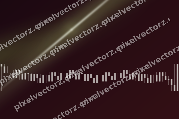 Glowing neon chart background in lime and pink
