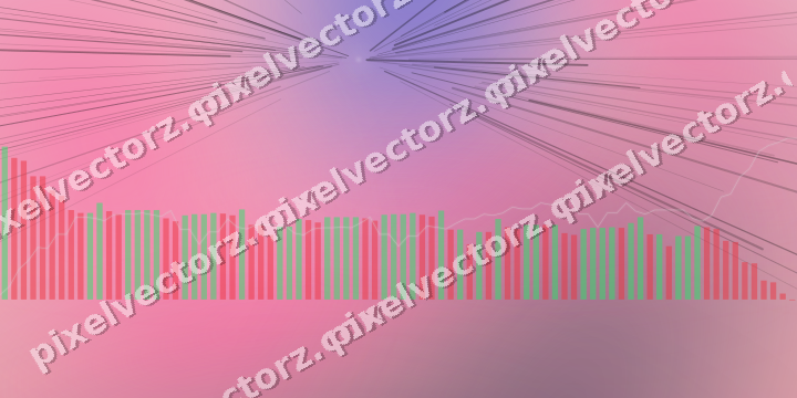 Soft pastel chart background in pink and blue