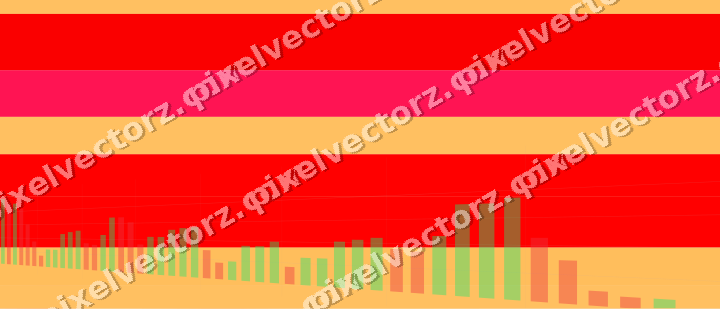 Soft pastel chart background in red and orange