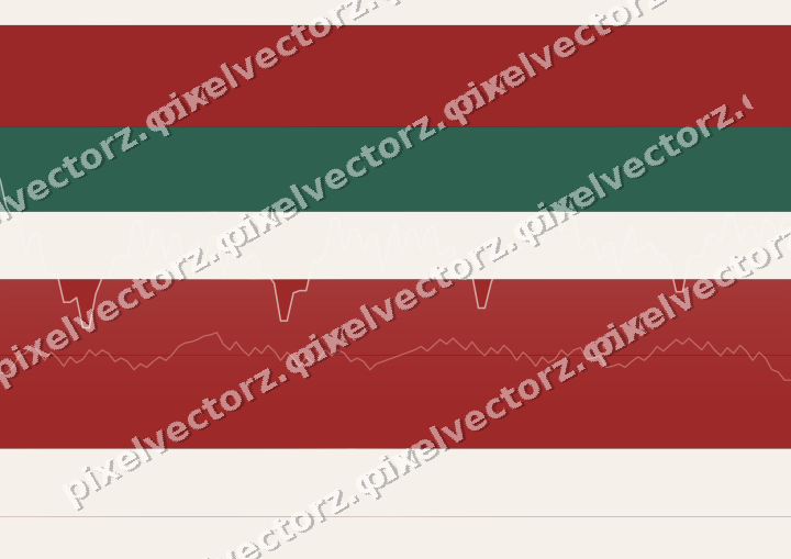Glowing neon chart background in red and green