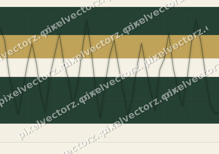Glowing neon chart background in dark green and amber