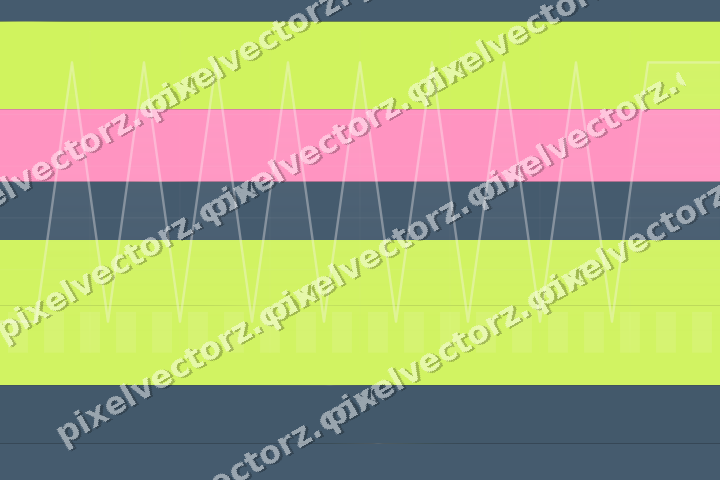Glowing neon chart background in lime and amber