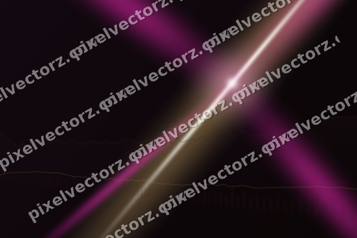 Glowing neon chart background in magenta and amber