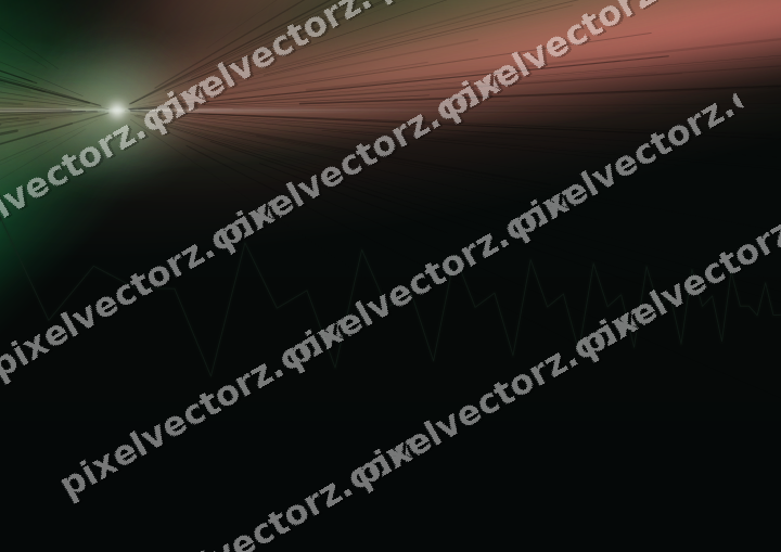 Glowing neon chart background in green and red