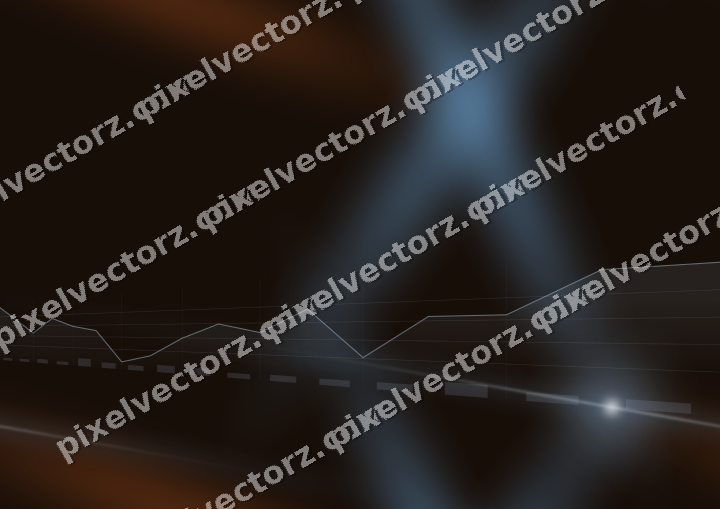 Nahtloser Neon Diagramm Hintergrund in Blau und Orange