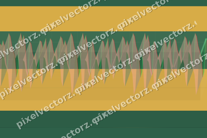 Glowing neon chart background in amber and green