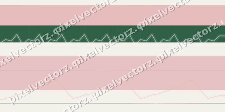 Glowing neon chart background in red and green
