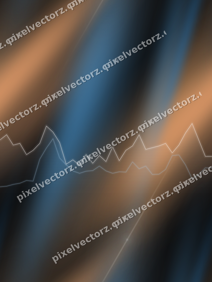 Nahtloser Neon Diagramm Hintergrund in Blau und Orange