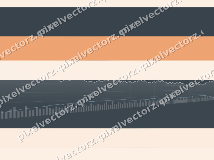 Soft pastel chart background in blue and orange