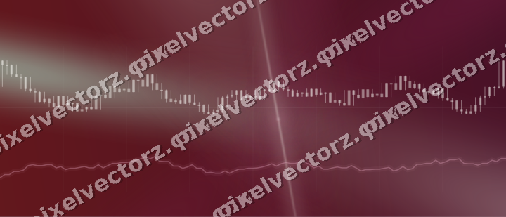Glowing neon chart background in dark pink and green