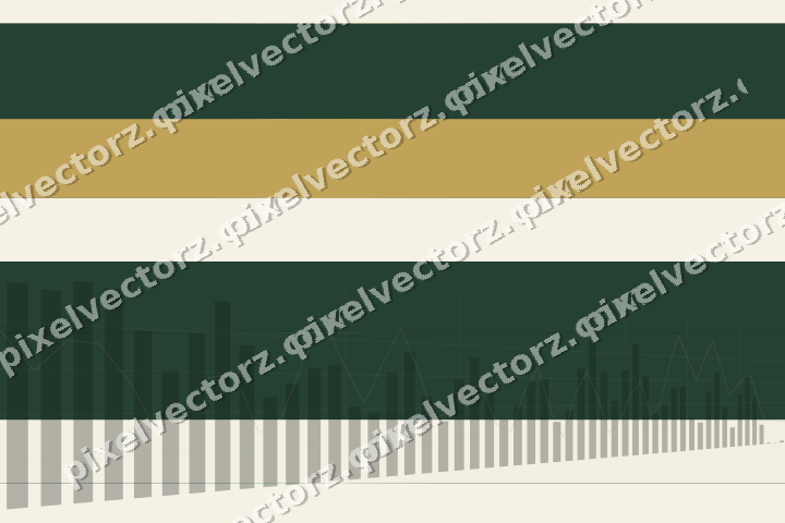 Glowing neon chart background in green and amber