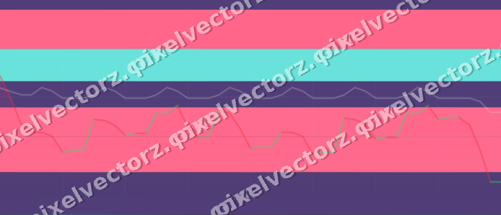 Glowing neon chart background in pink and amber