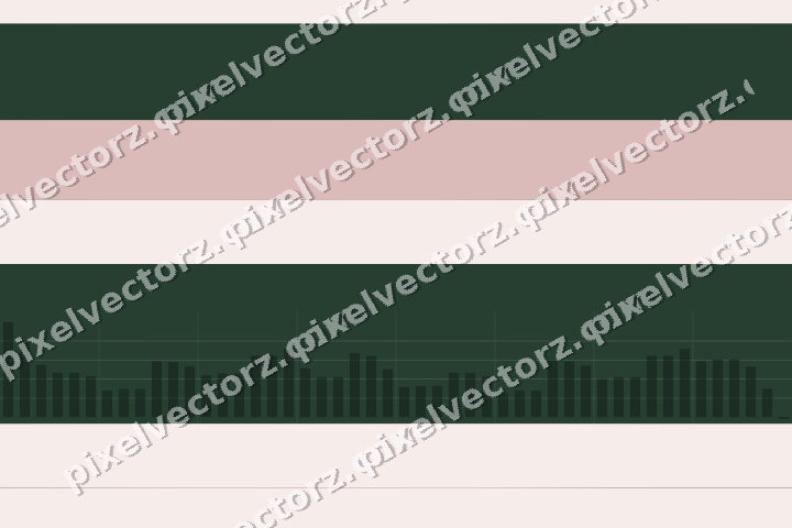 Glowing neon chart background in green and red