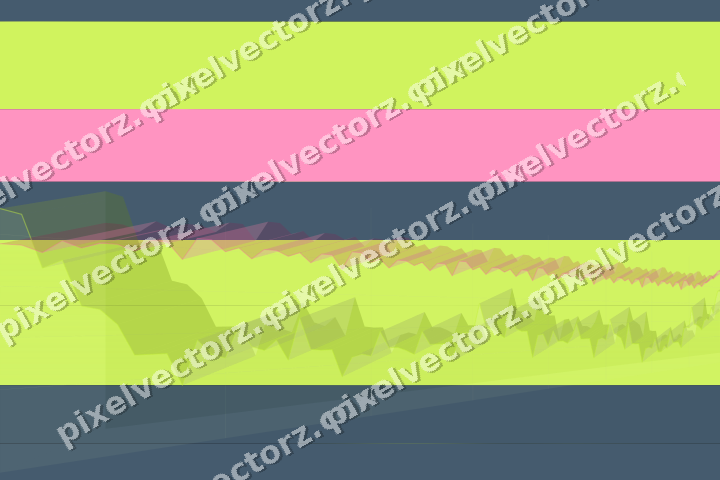 Glowing neon chart background in lime and amber