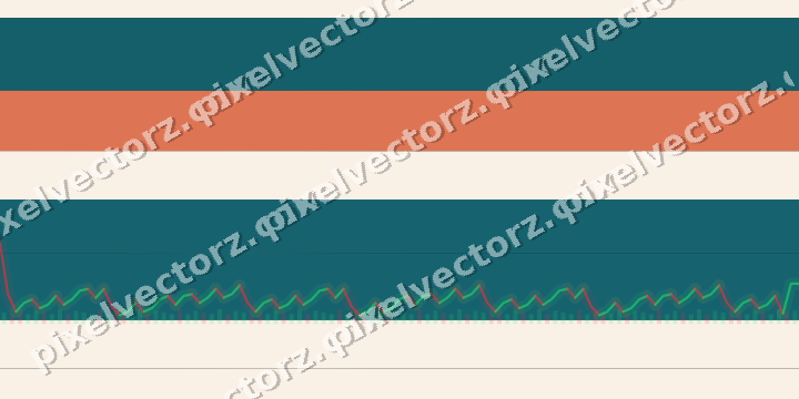 Glowing neon chart background in teal and orange