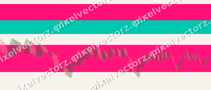 Soft pastel chart background in pink and orange