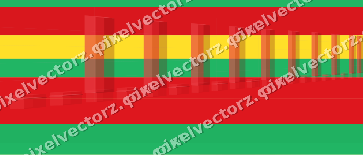 Soft pastel chart background in red and orange