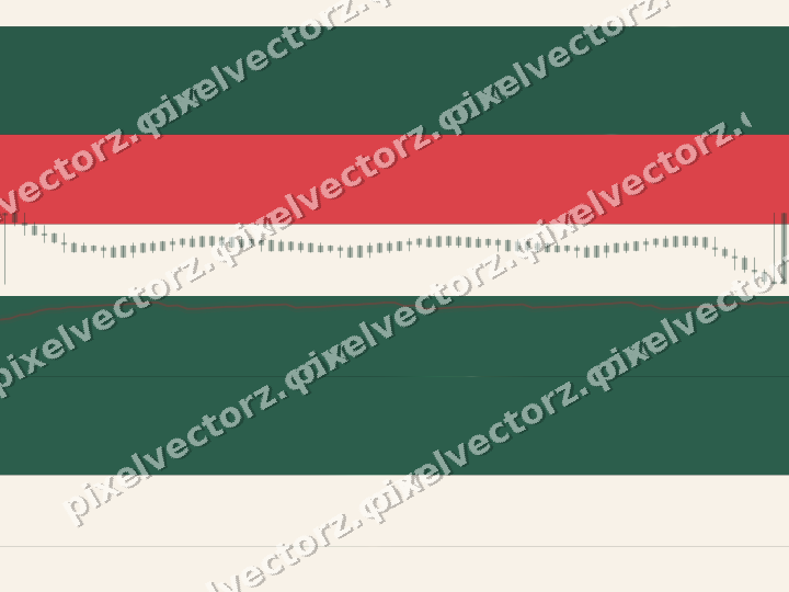 Glowing neon chart background in green and red