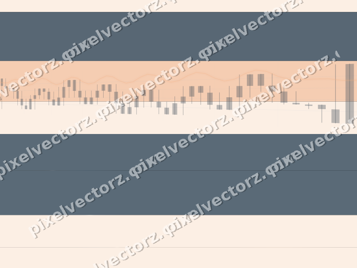 Glowing neon chart background in blue and orange