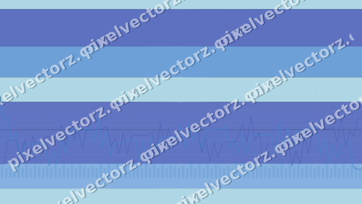 Glowing neon chart background in blue and cyan