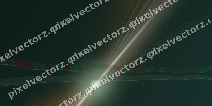 Glowing neon chart background in dark green and orange